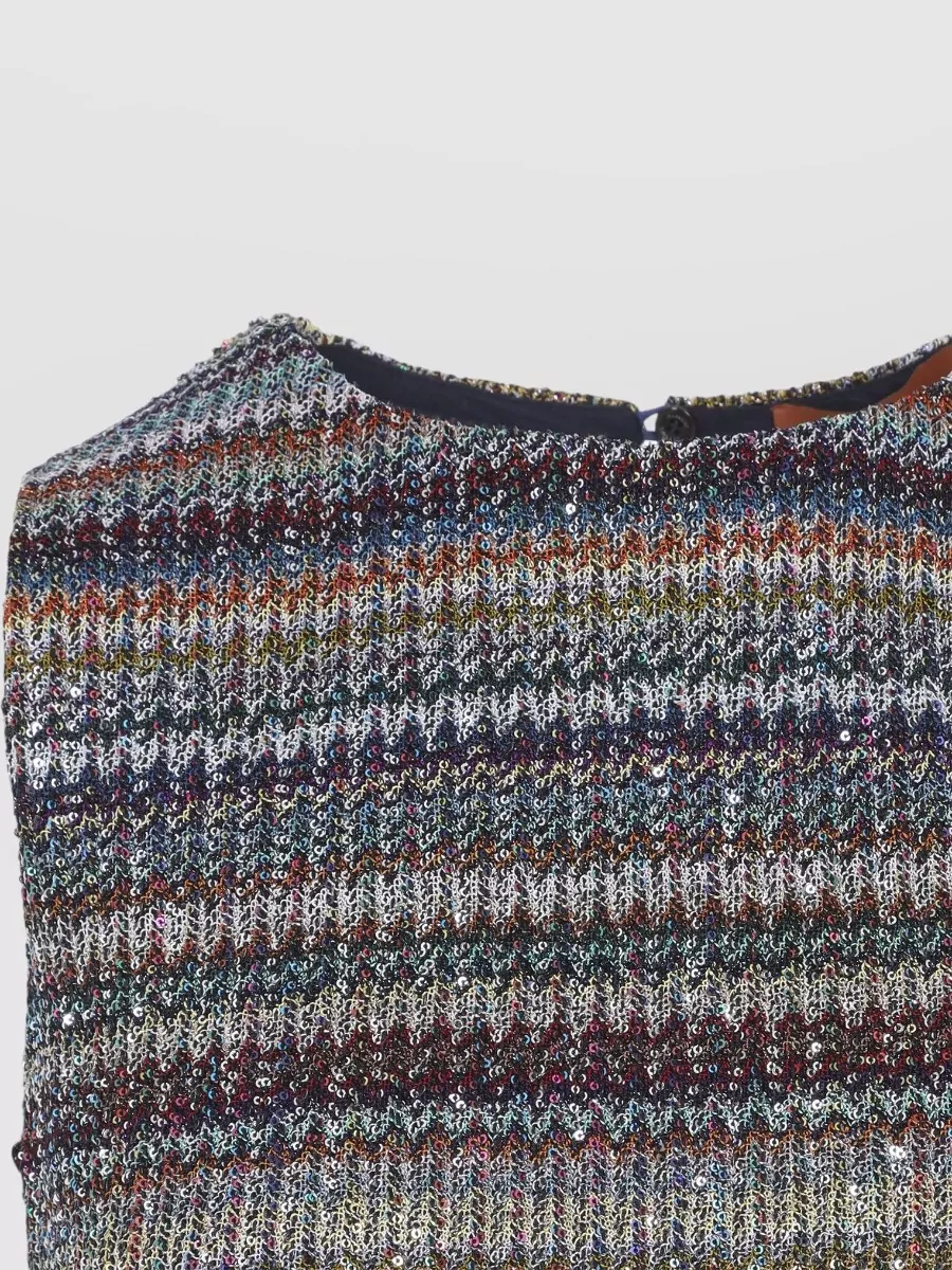 Missoni Metallic Sleeveless Mini Dress