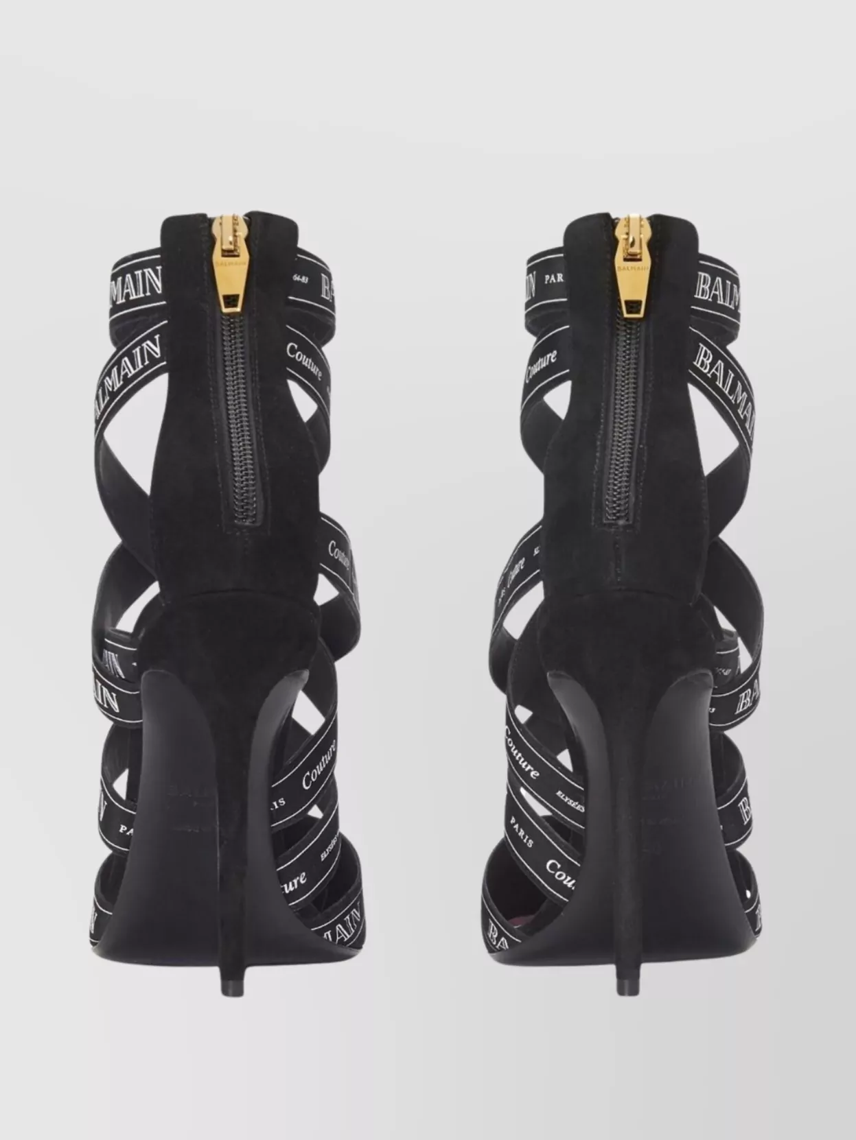 BALMAIN SANDALS STRAPPY STILETTO HEEL