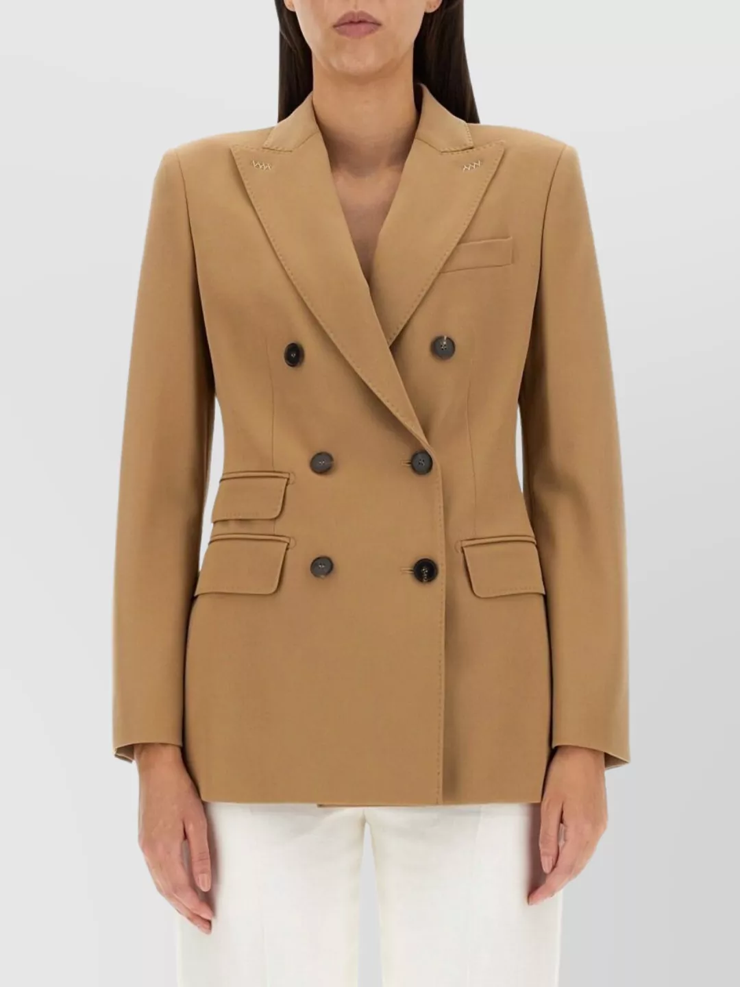 Max Mara virgin wool double-breasted blazer