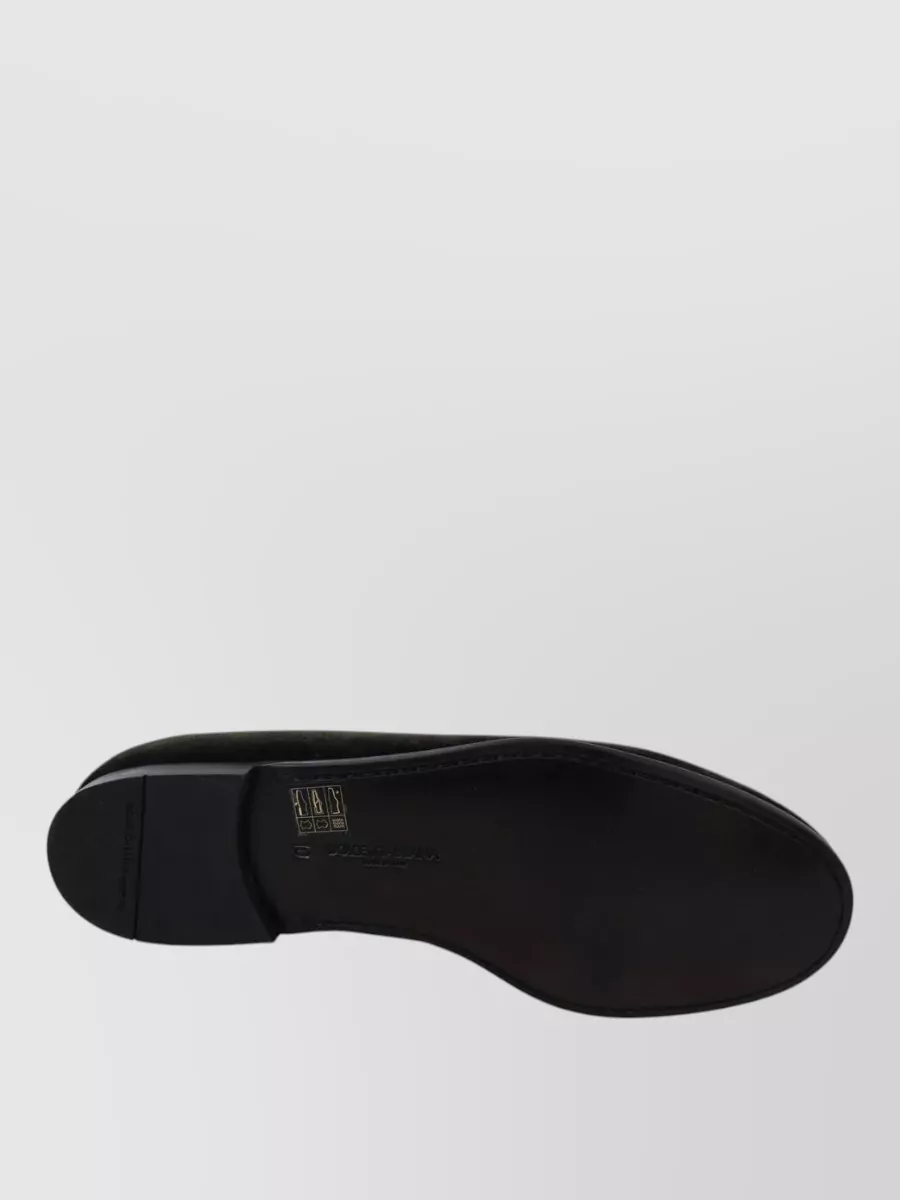 Dolce&Gabbana Velvet Slip-On Loafers