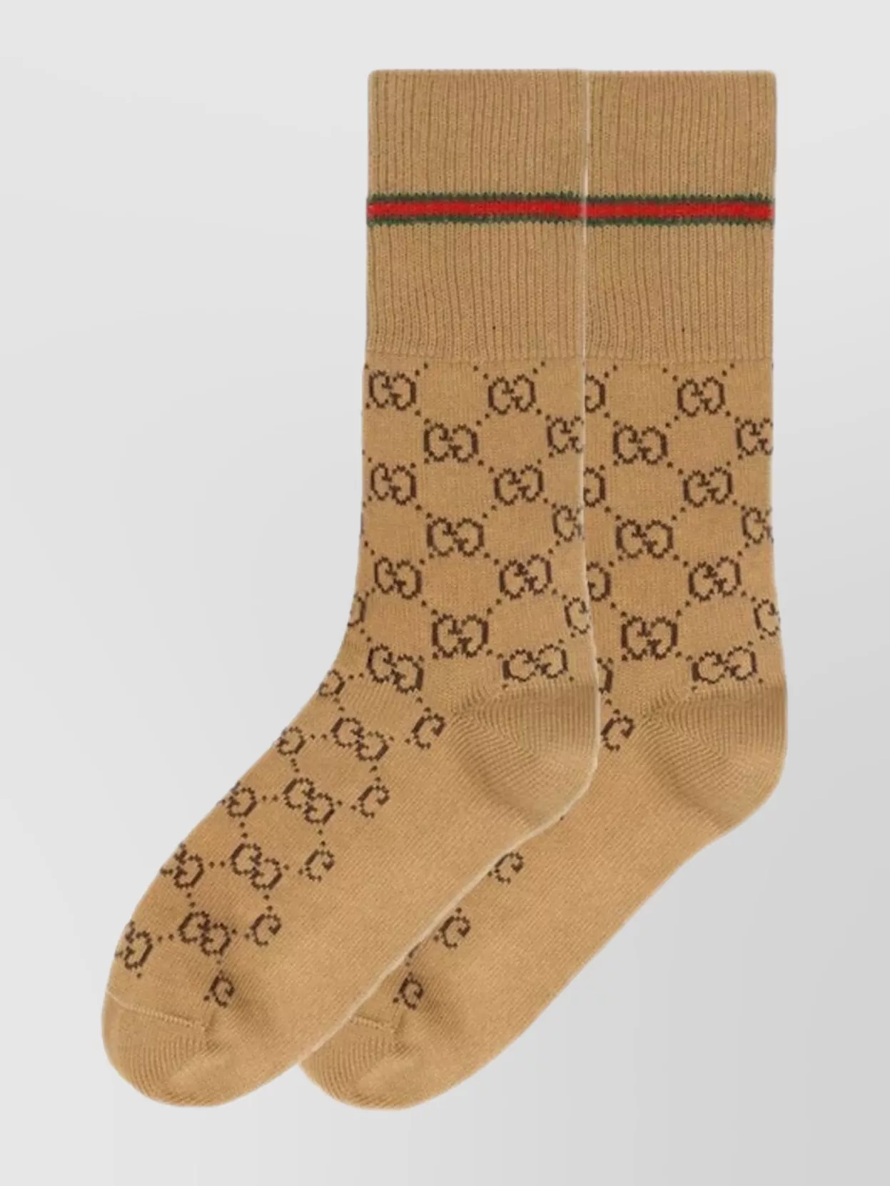 Gucci ribbed gg logo cotton socks
