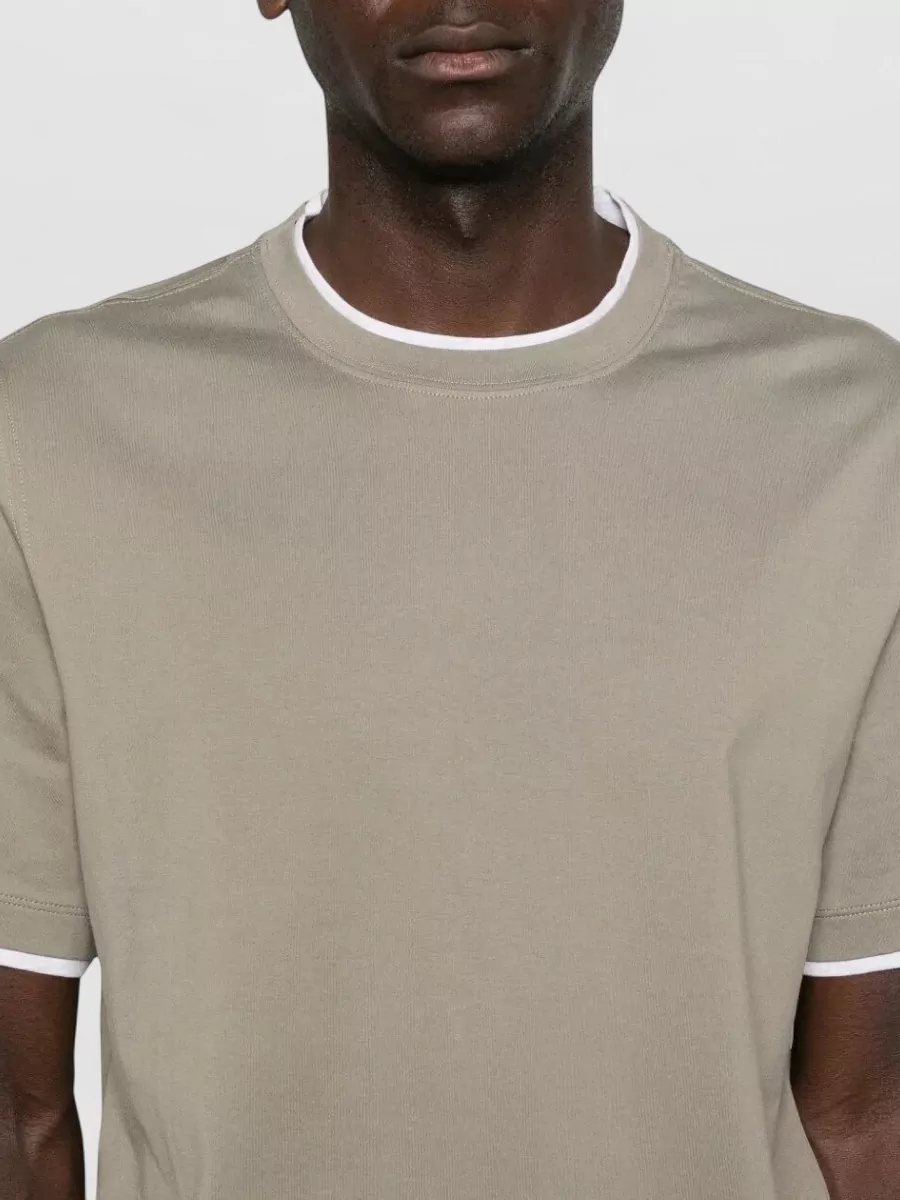 Brunello Cucinelli Crew Neck Short Sleeve T-Shirt