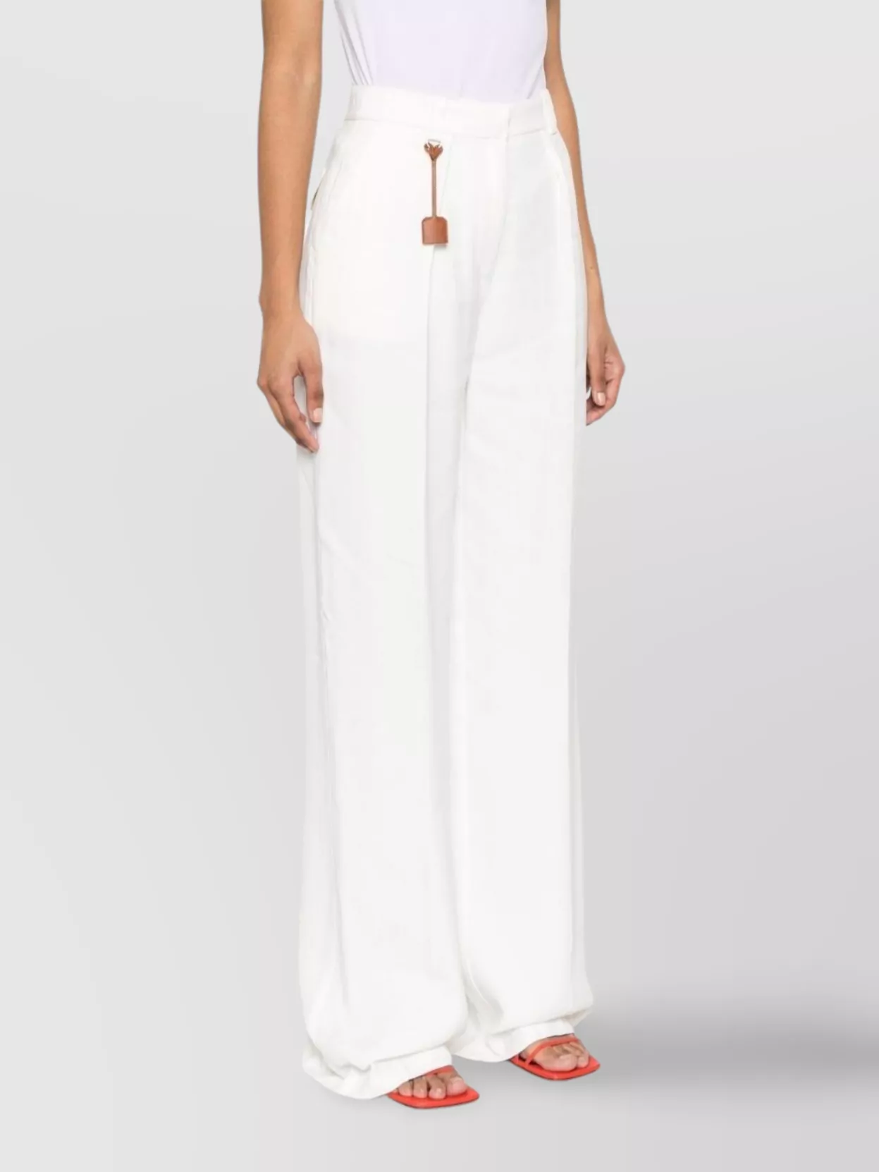パンツ Elisabetta Franchi Wide-Leg Trousers With High Waist Elisabetta Franchi Wide leg trousers high waist | The