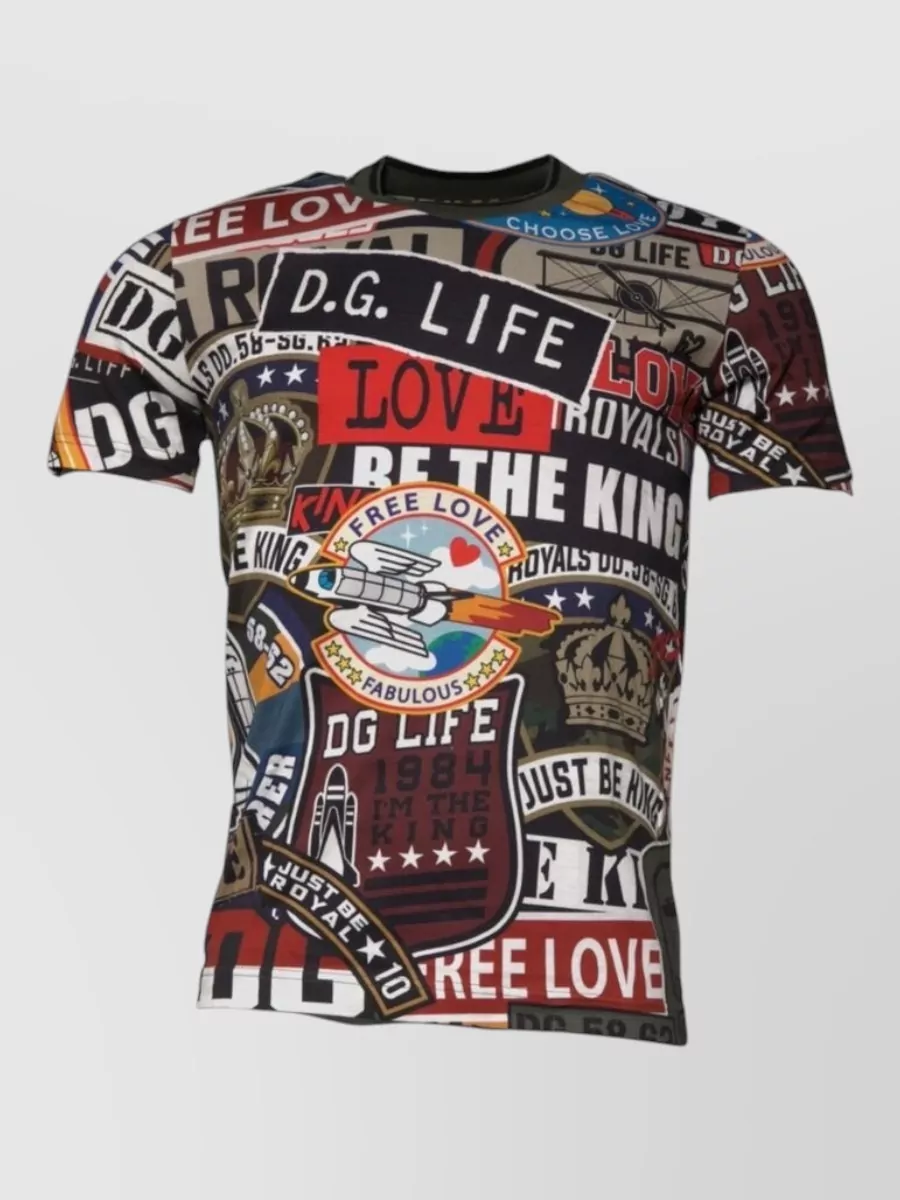 Dolce&Gabbana cotton graphic print crew neck t-shirt