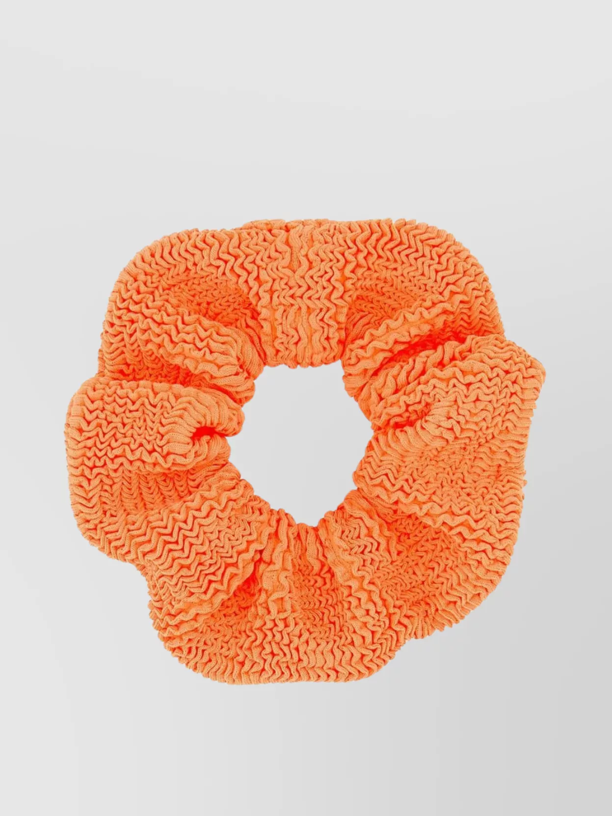 Shop Hunza G Ruffled Texture Fabric Scrunchie