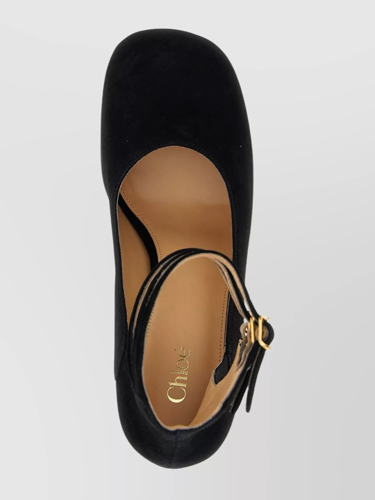 Chloé Block Heel Platform Round Toe Pumps