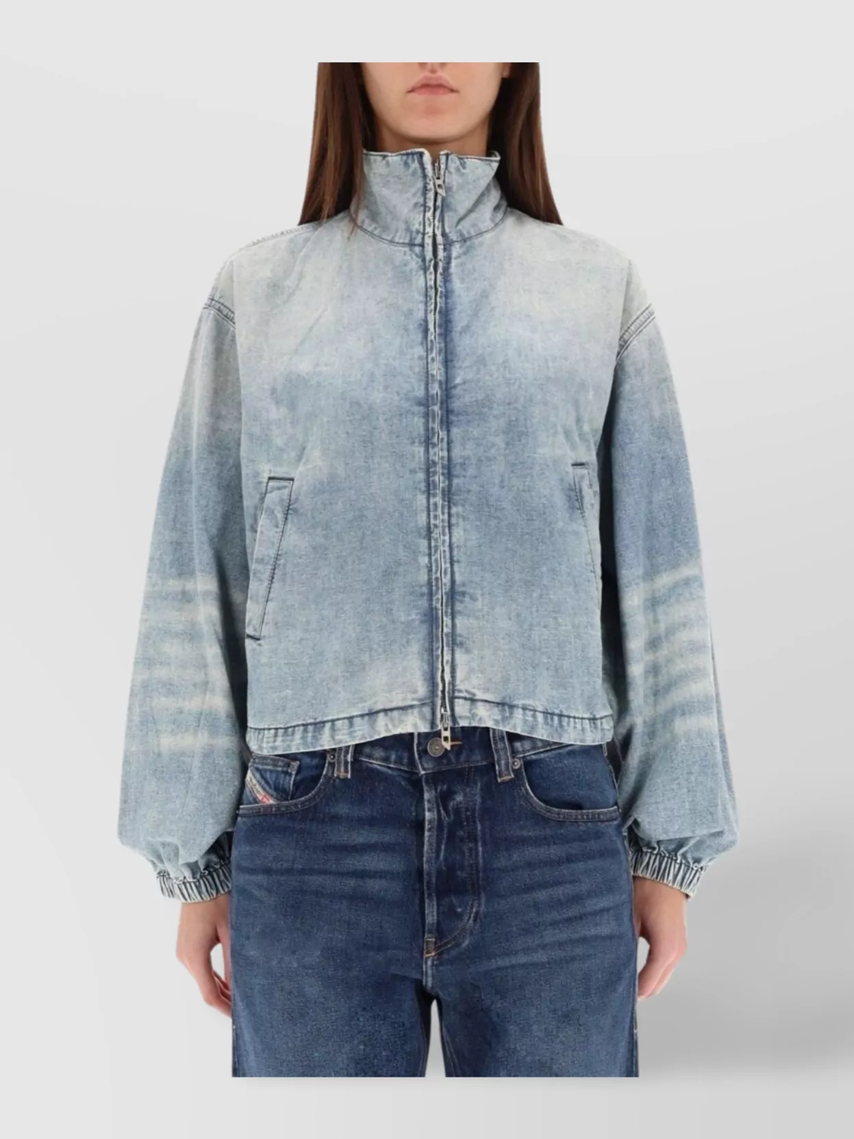 Diesel High Collar Long Sleeve Jacket