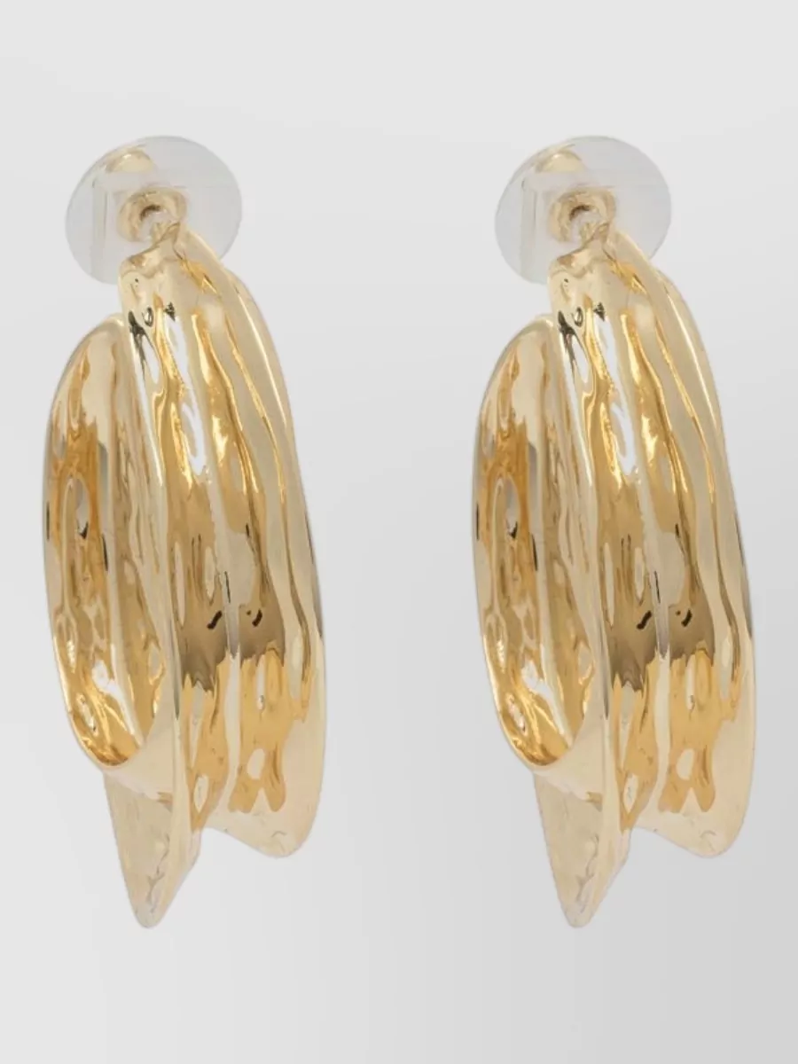 Self-Portrait hoop earrings