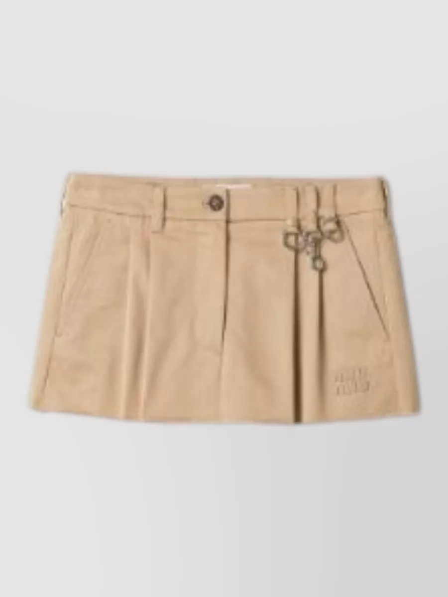 Miu Miu cotton mini skirt