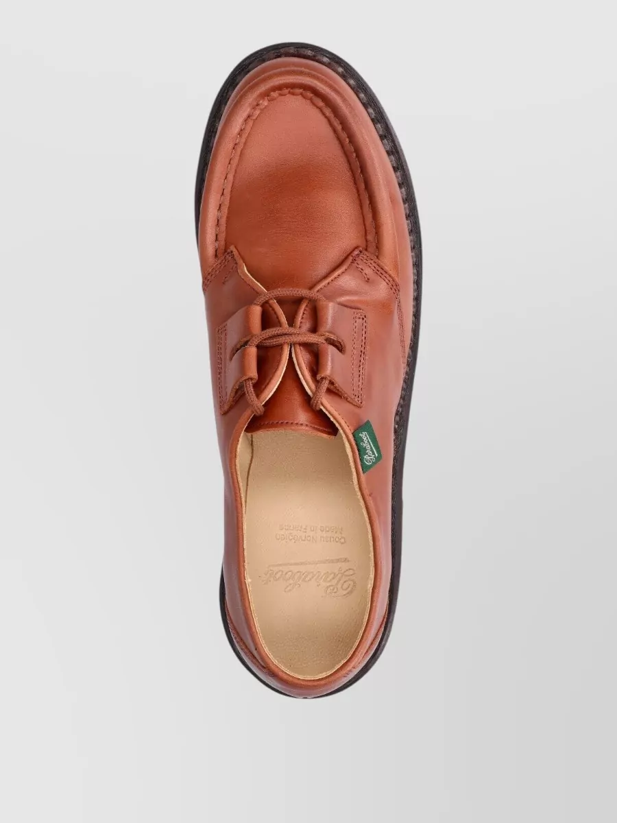 Paraboot Leather Lace-Up Loafers