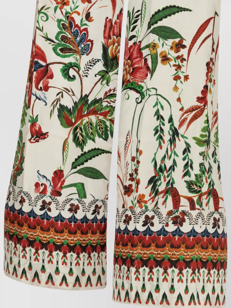 Samantha Sung Silk Wide-Leg Trousers