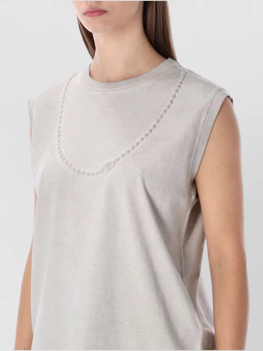 Diesel Chain Motif Sleeveless Tank Top