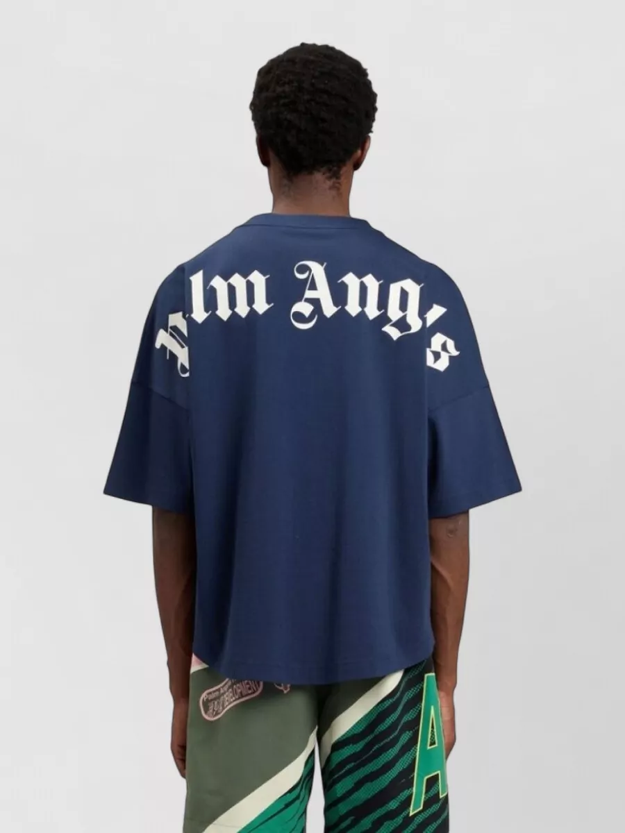 Palm Angels Cotton Logo-Print Short-Sleeve T-Shirt