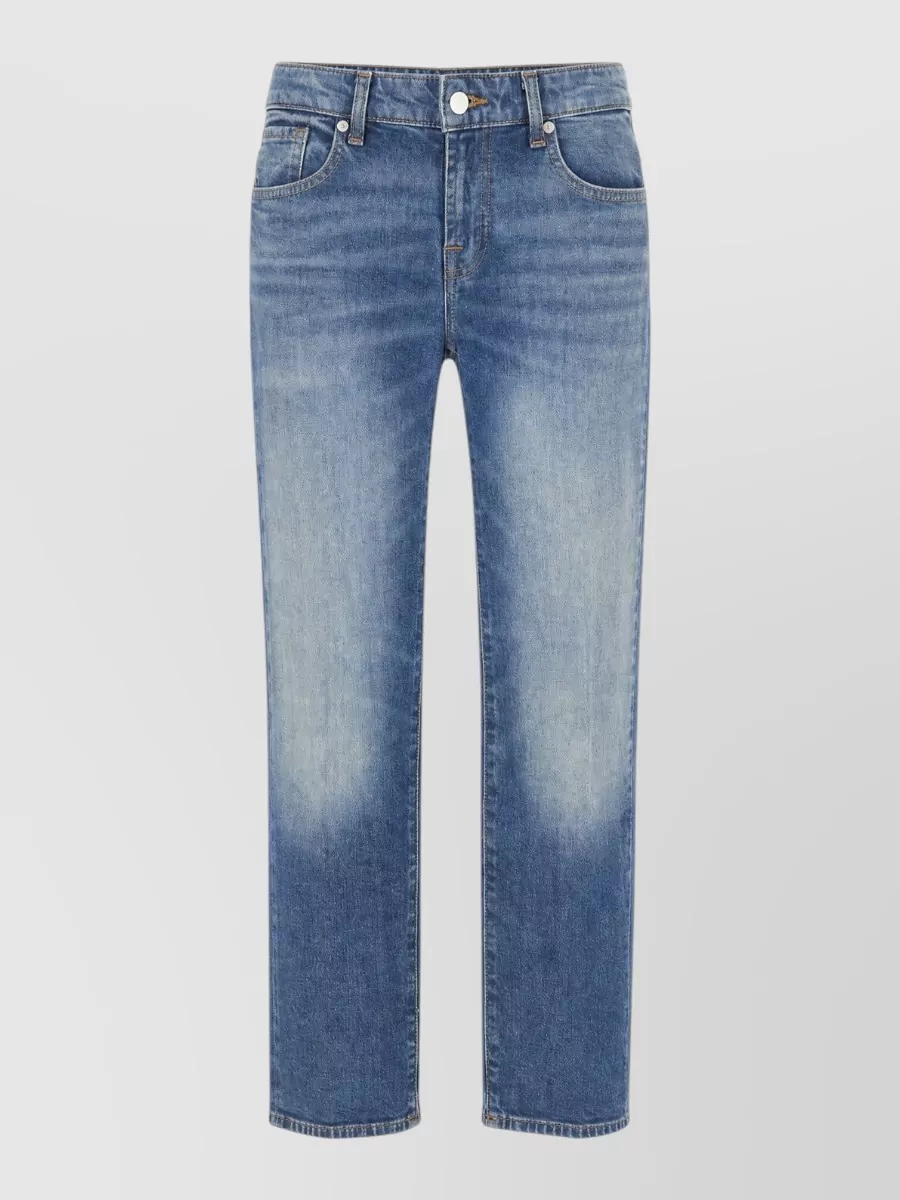 7 For All Mankind denim straight-leg jeans