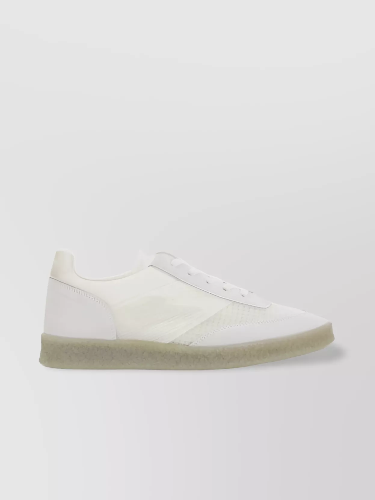 Shop Mm6 Maison Margiela Flat Sole Low-top Sneakers With Suede Detailing