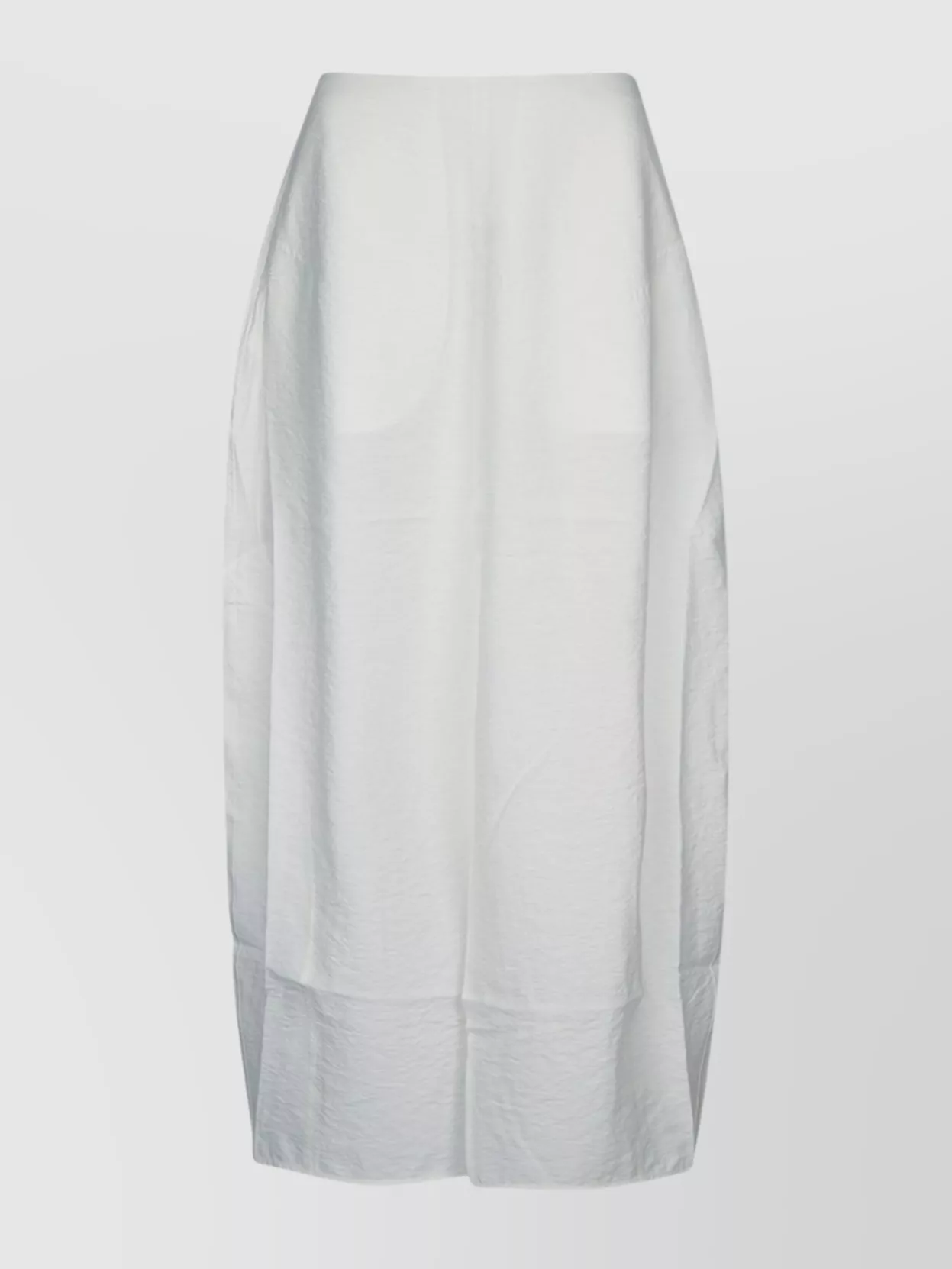 Totême High-waisted Midi Skirt Seam Detailing In White