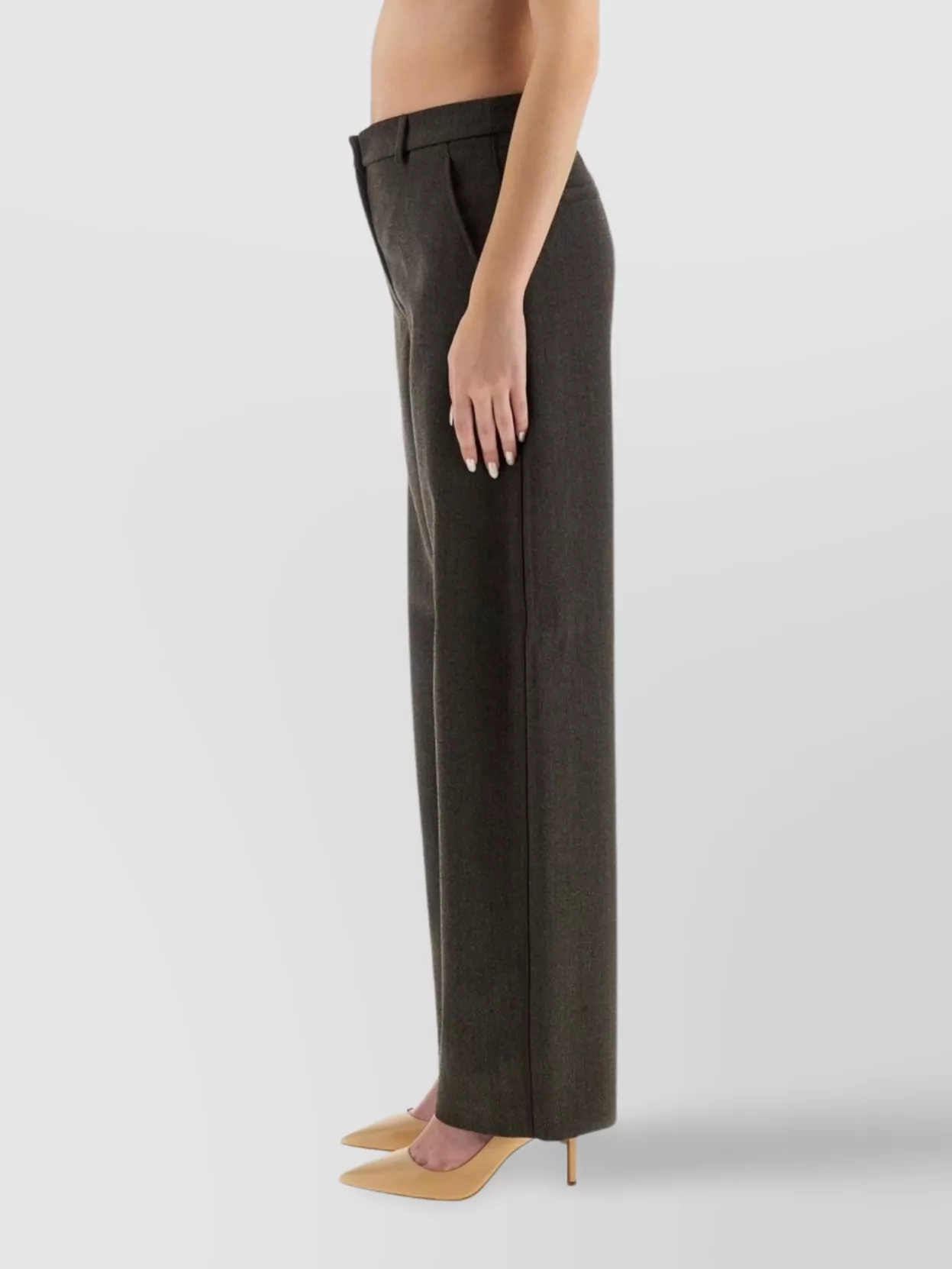 Moschino Wide Leg Trousers With Pockets And Loops