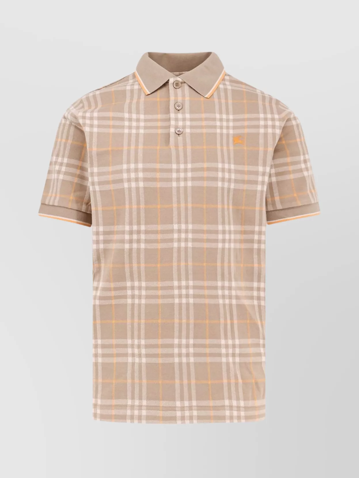 Tシャツ・カットソー BURBERRY Stan polo shirt with Check print Burberry Stan polo shirt check print | The Fashion Square