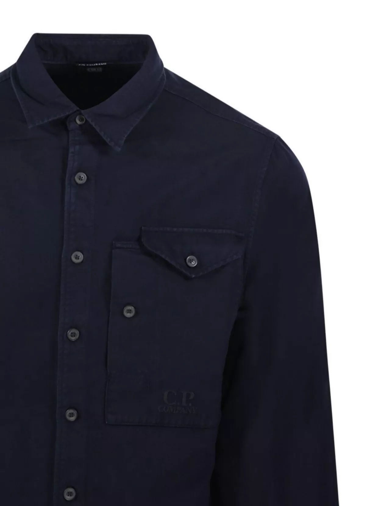 C.p. Company Logo Embroidered Shirt With Pocket