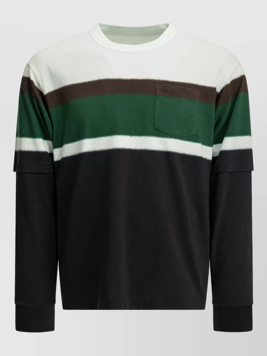 Sacai cotton crew-neck t-shirt