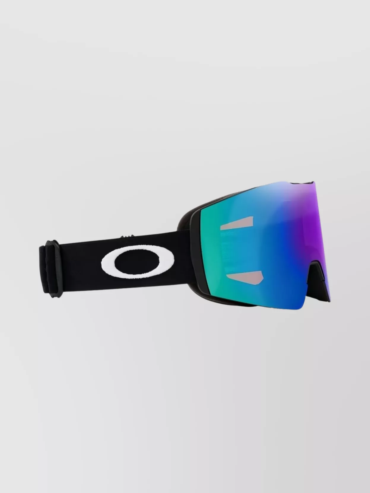 Oakley Curved Sunglasses With Adjustable Strap And Wide Lens In Blue