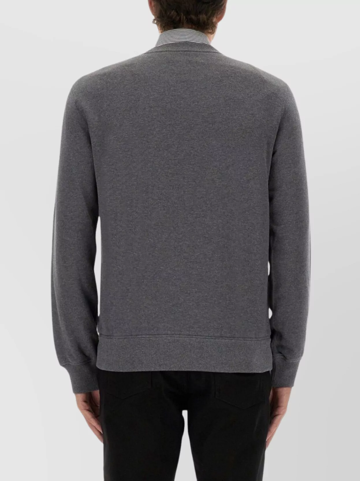 Dolce&Gabbana Ribbed Cuff Long Sleeve Crew Neck Sweater