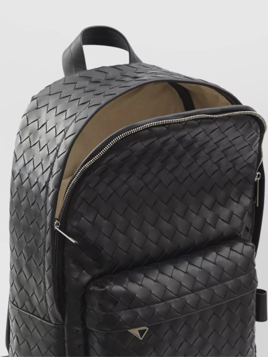 Bottega Veneta Leather Intrecciato Backpack
