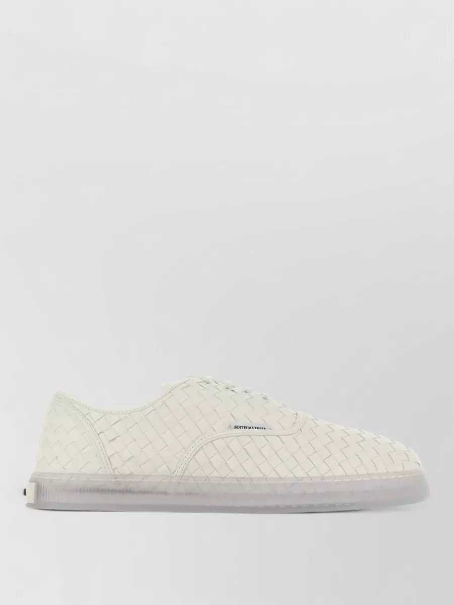 Bottega Veneta nappa leather low-top lace-up sneakers