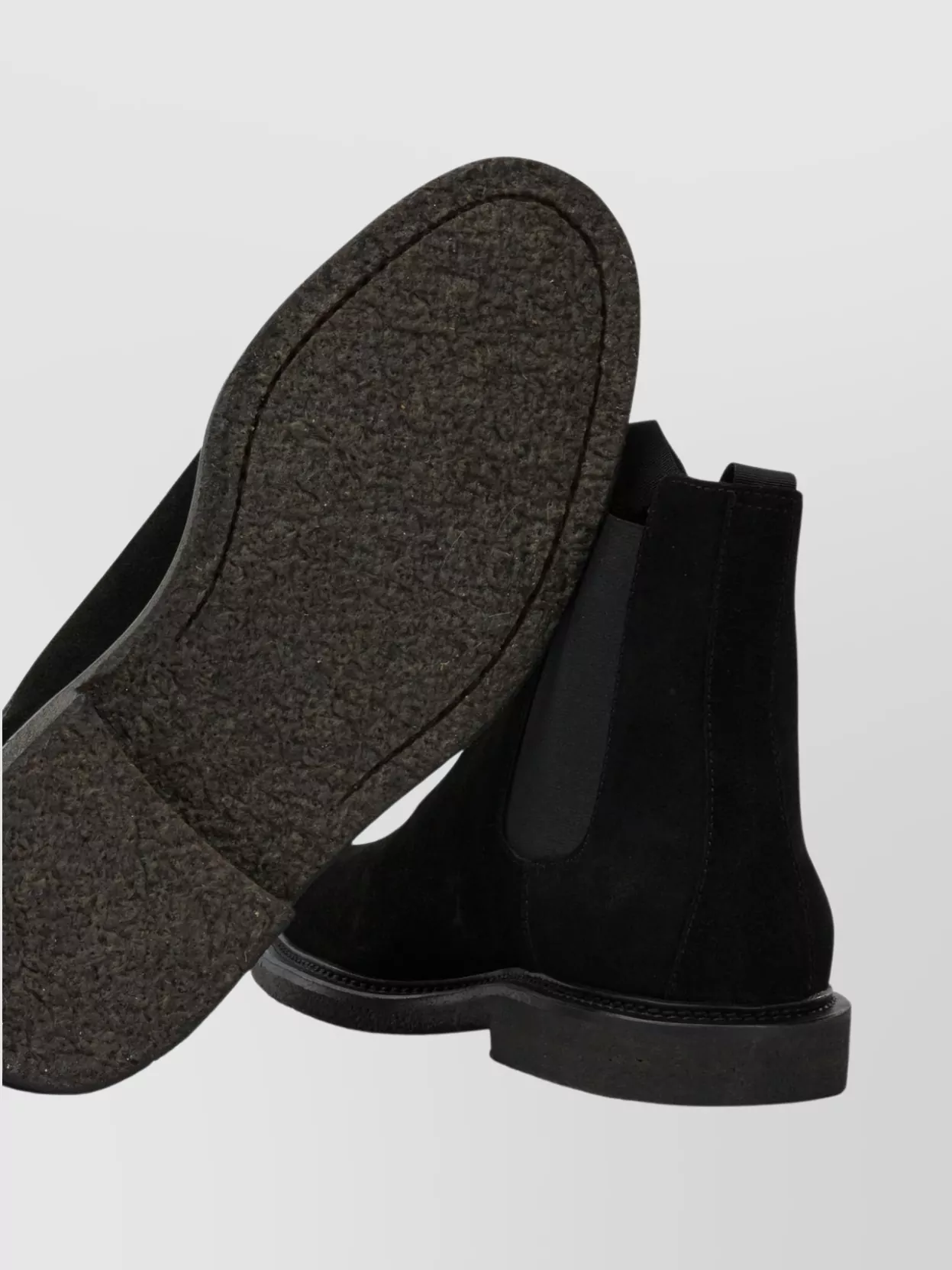 Common Projects Suede Ankle Boots With Round Toe Design