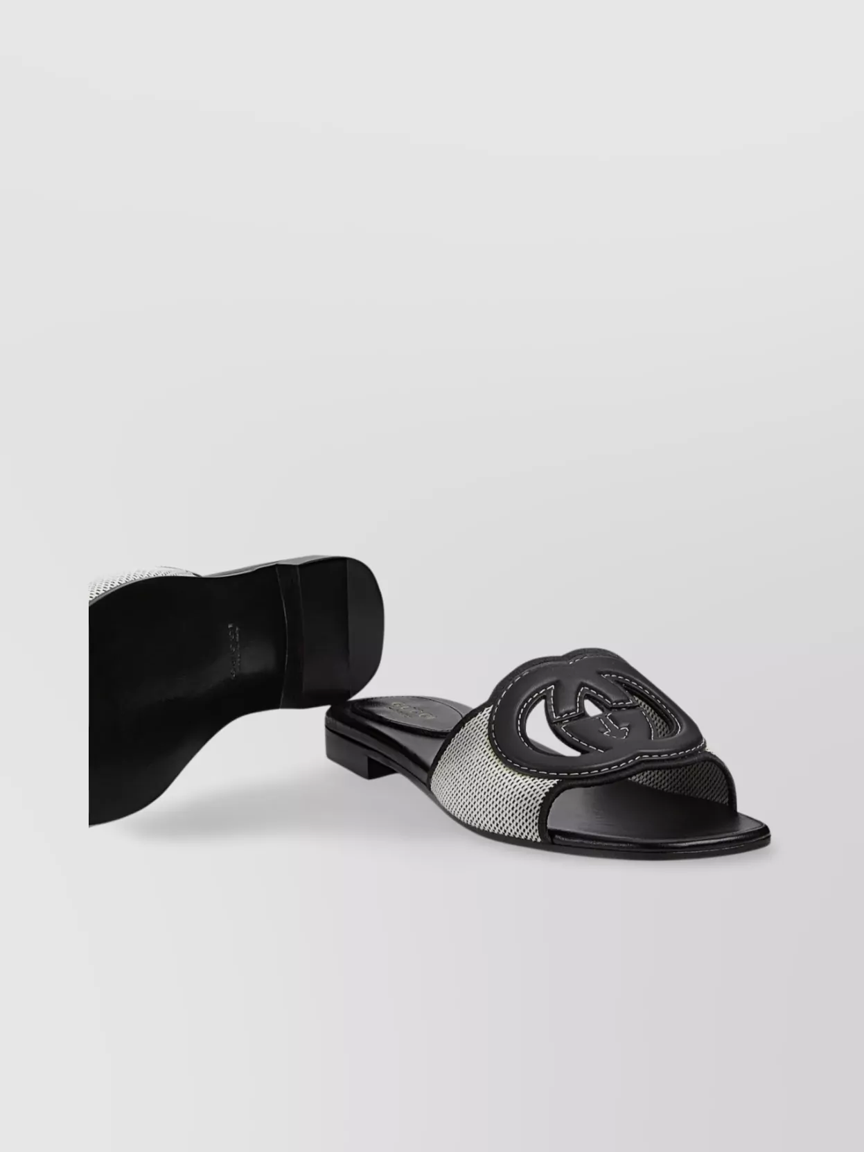 Gucci Slide Sandal With Interlocking G Detail