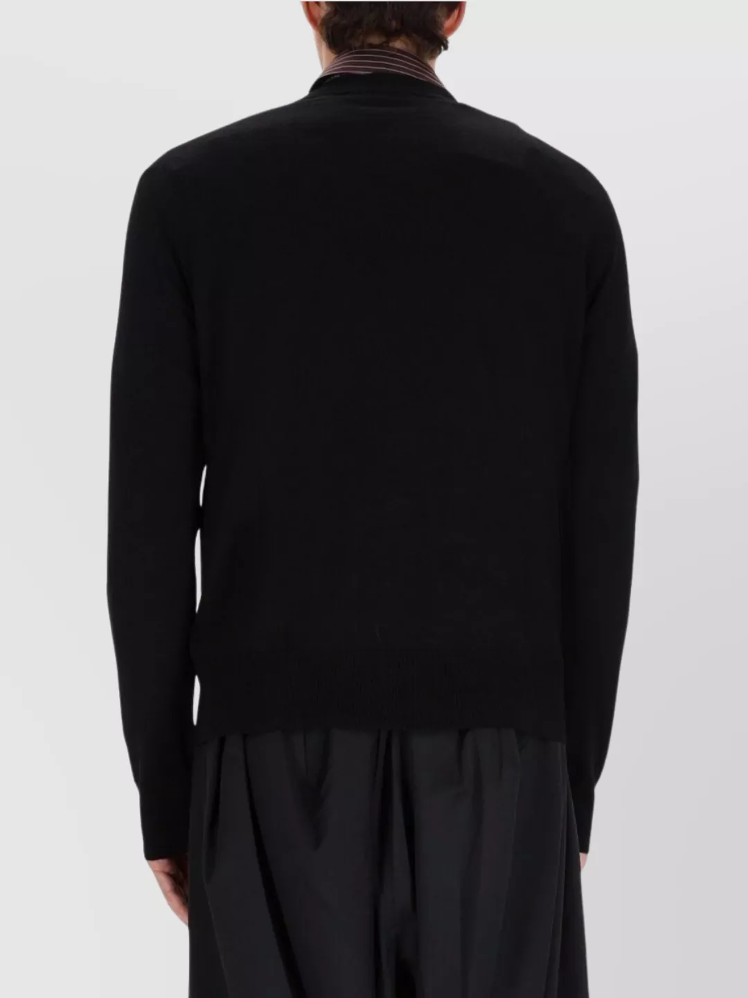 Vivienne Westwood Long Sleeve Ribbed Knit Sweater