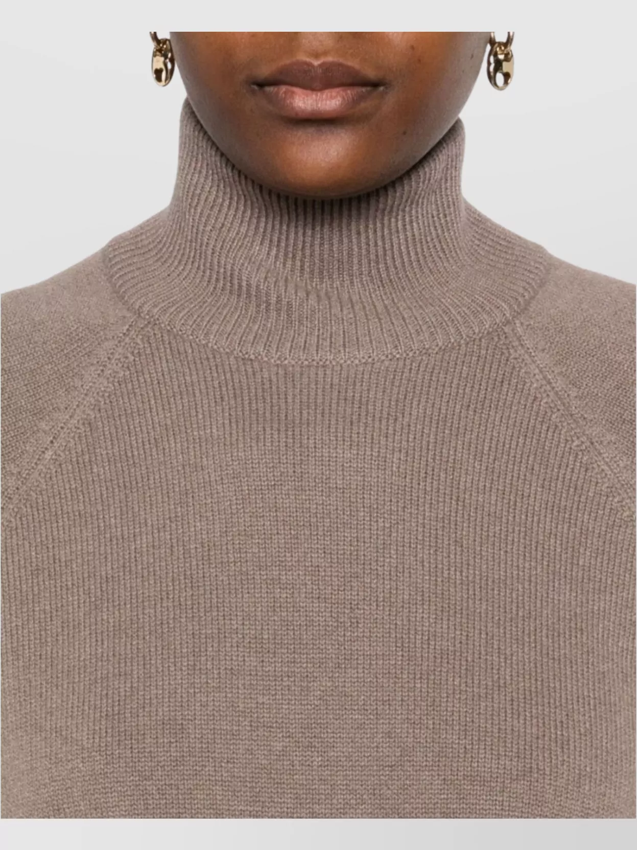 Brunello Cucinelli Short Turtleneck Knit Sweater