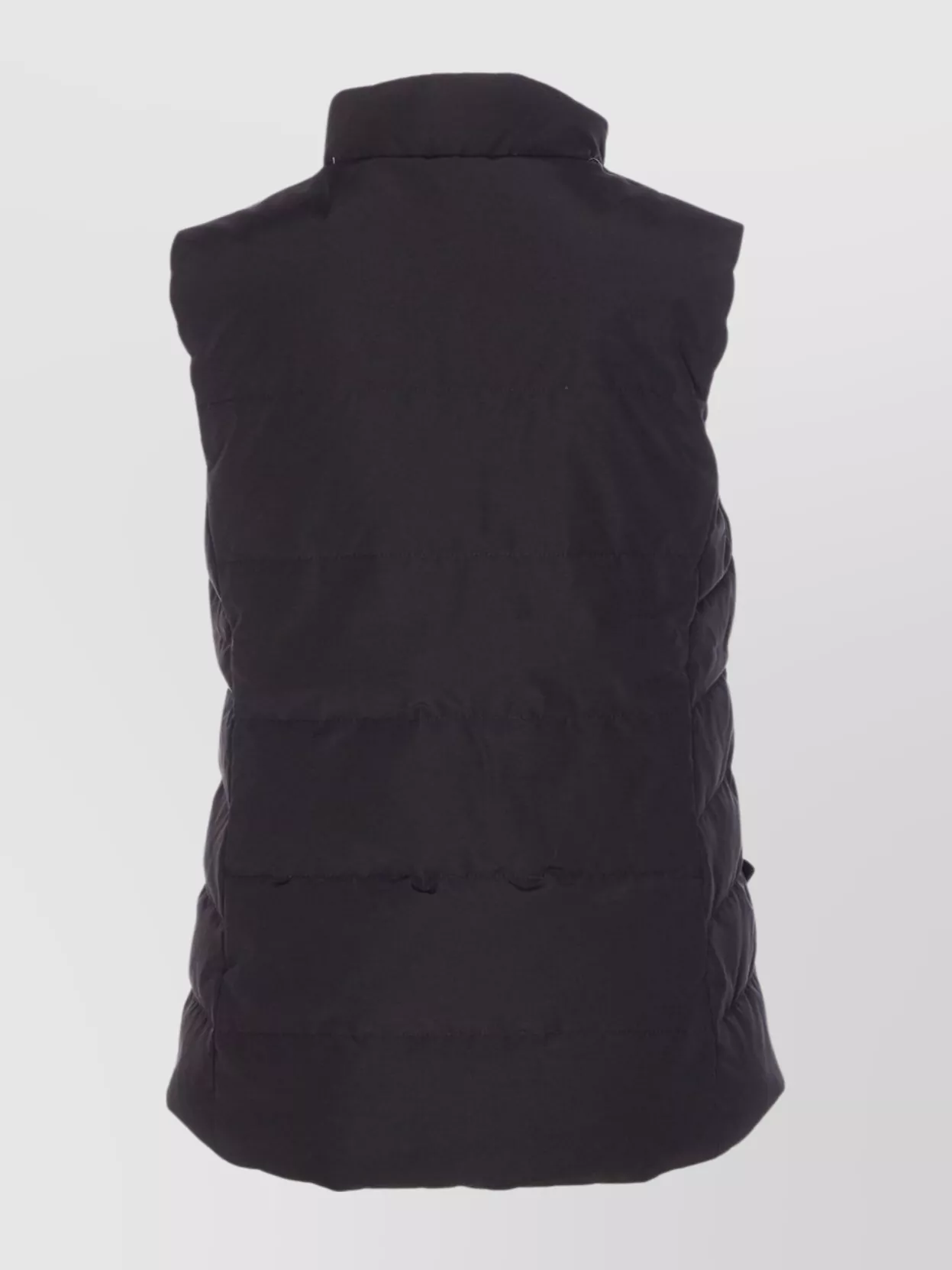 Canada Goose High Neck Sleeveless Padded Vest With Pockets In Black