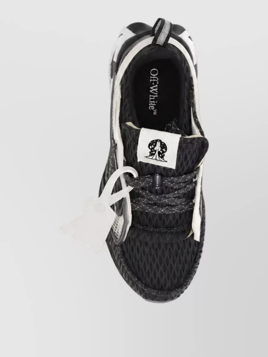 Off-White Polyester Slip-On Sneakers