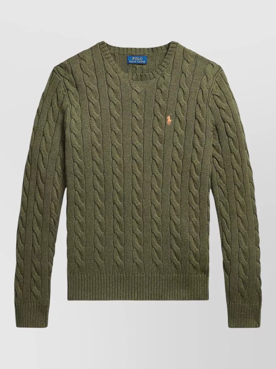 Polo Ralph Lauren cable-knit cotton crewneck jumper