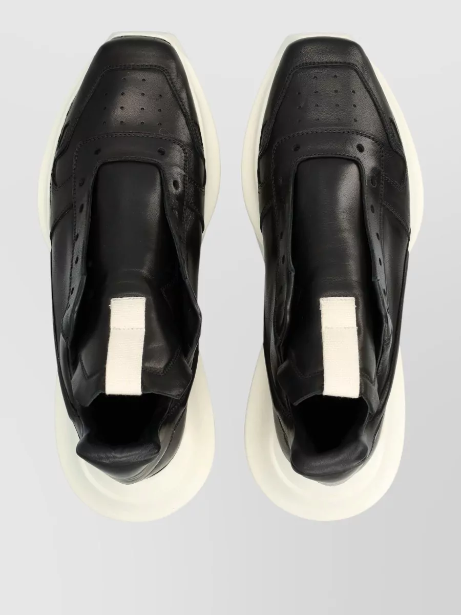 Rick Owens Lamb Leather Low-Top Sneakers