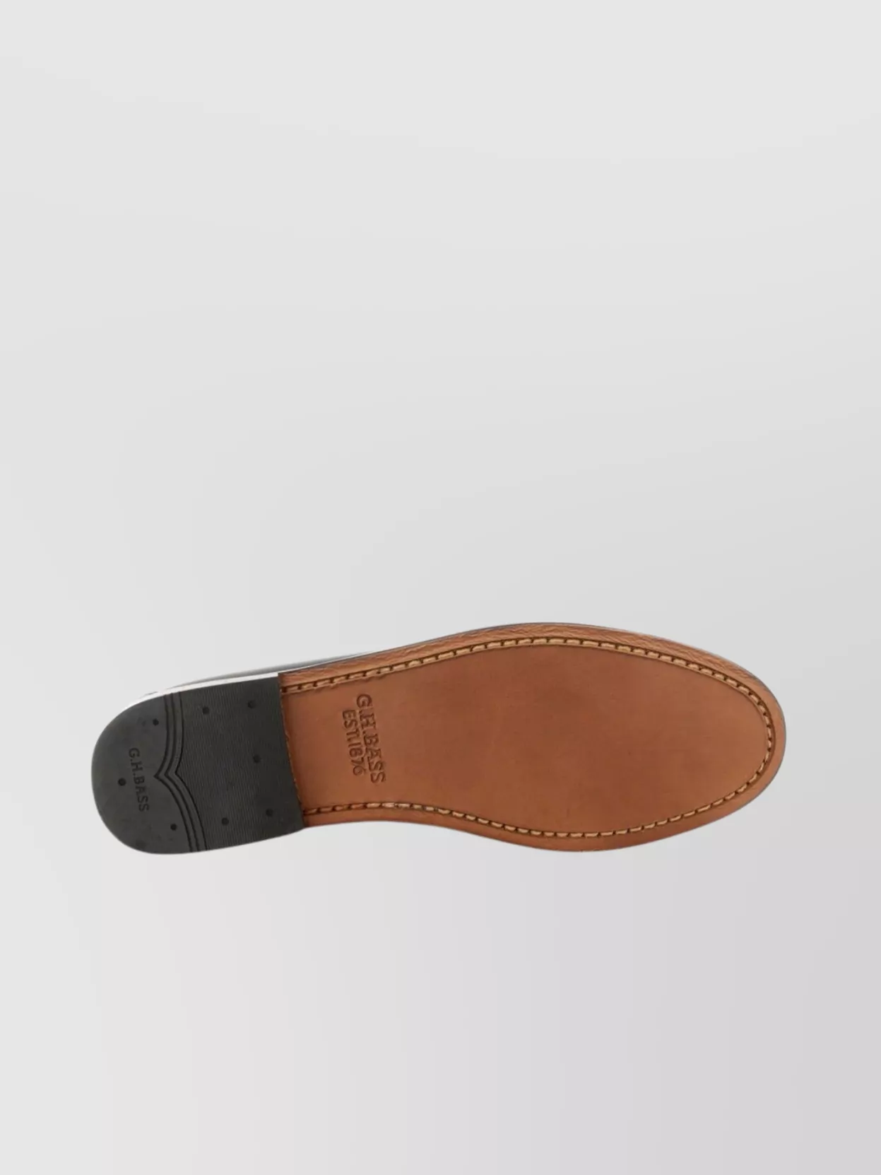 G.h. Bass Penny Loafer Leather Rubber Sole