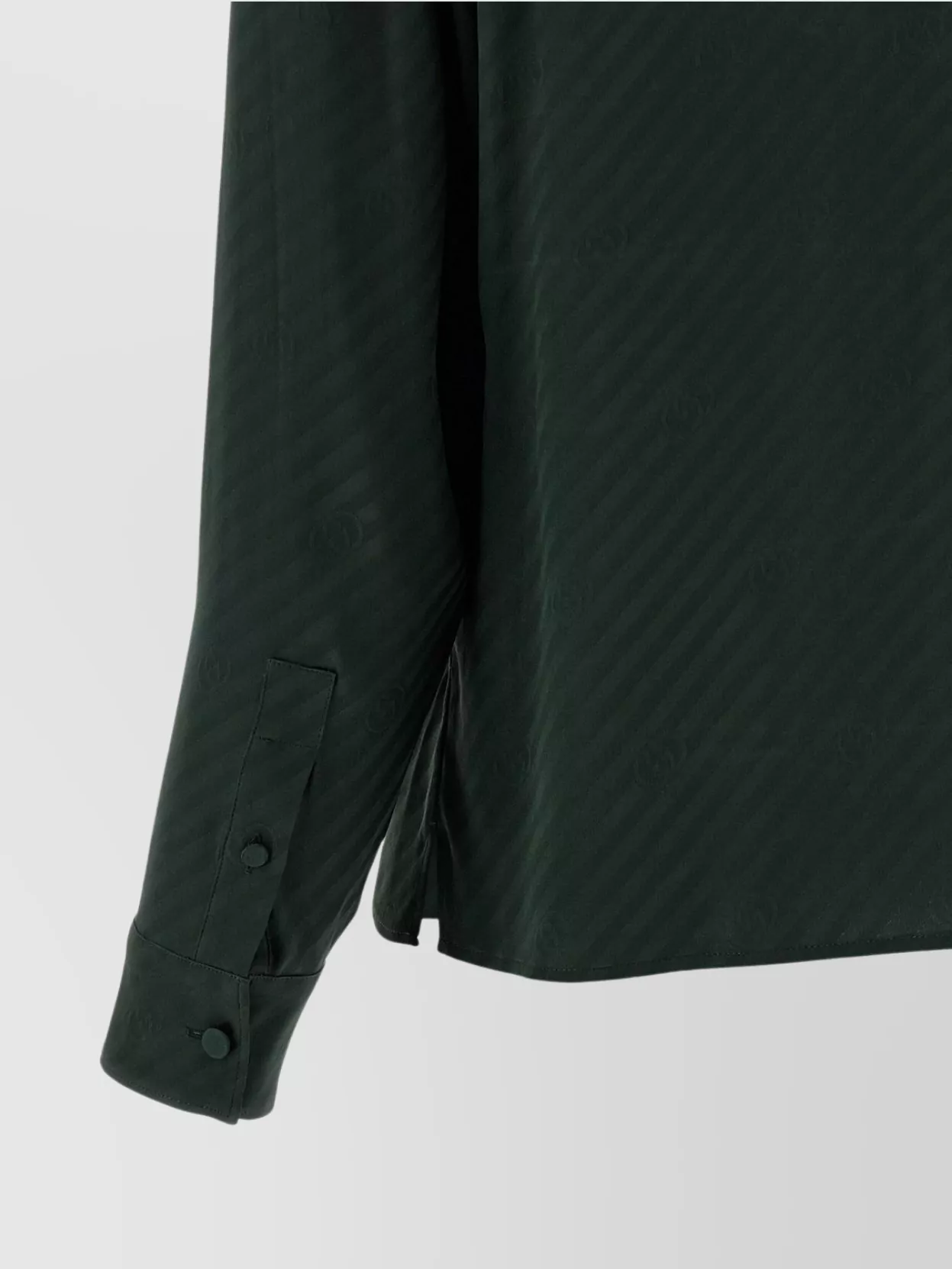 Gucci Gg Cross Long Sleeve Shirt In Green