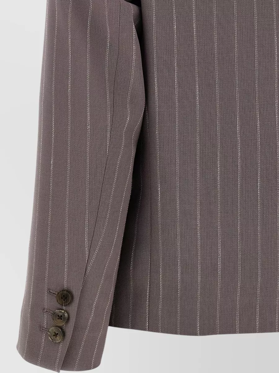 Dries Van Noten Pinstripe Single-Breasted Wool Blazer