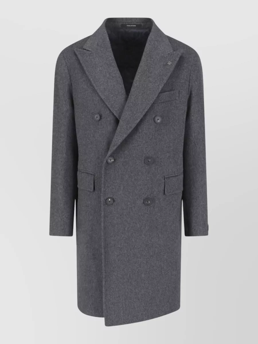 Tagliatore virgin wool double-breasted coat