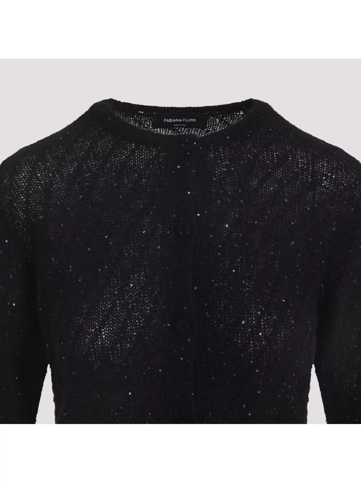 Fabiana Filippi Virgin Wool Cardigan Mini-sequins