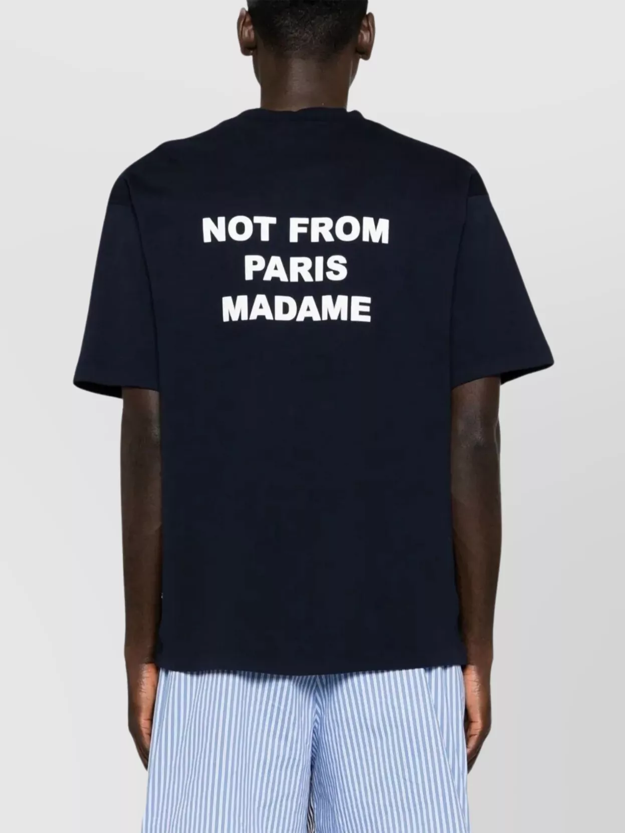 Drôle De Monsieur "Graphic Text" Crew Neck T-Shirt