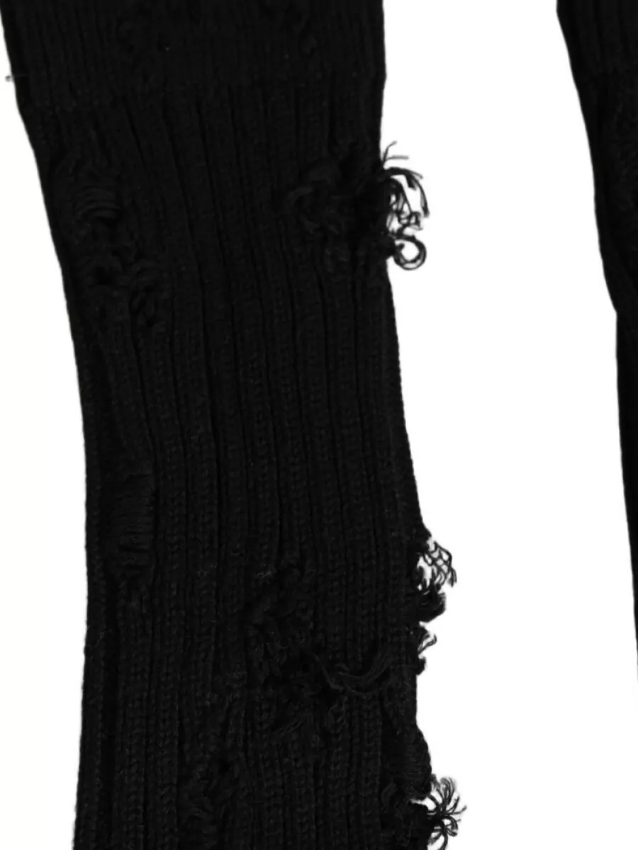 Dolce&Gabbana Distressed Mid-Calf Socks