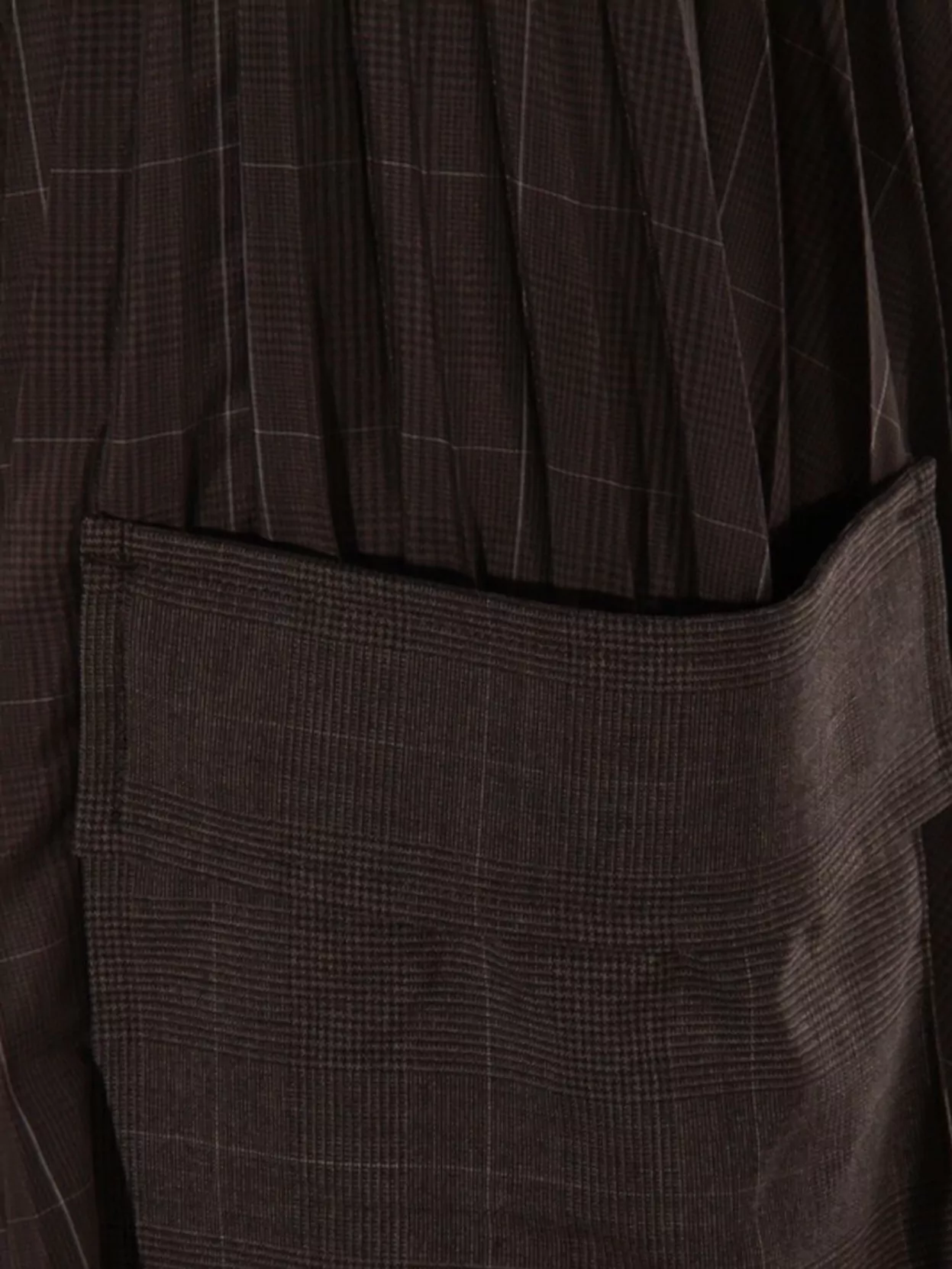 Sacai Midi Skirt With Pleats And Pockets