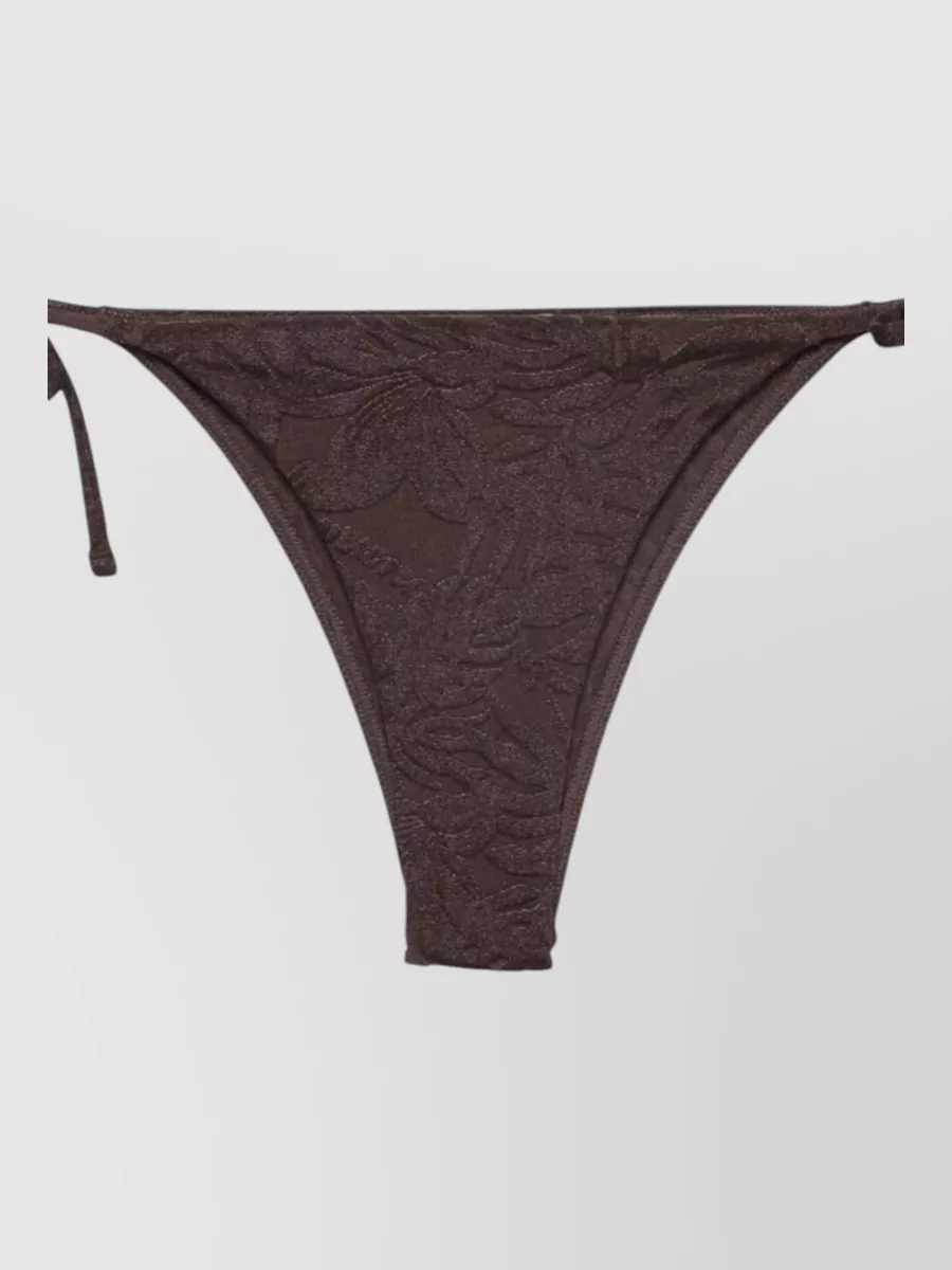 Emporio Armani Floral-Jacquard Triangle Halterneck Bikini Set