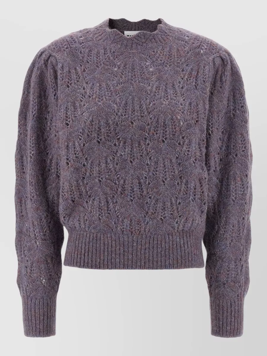Isabel Marant Etoile Alpaca blend asymmetric round neck long sleeve sweater