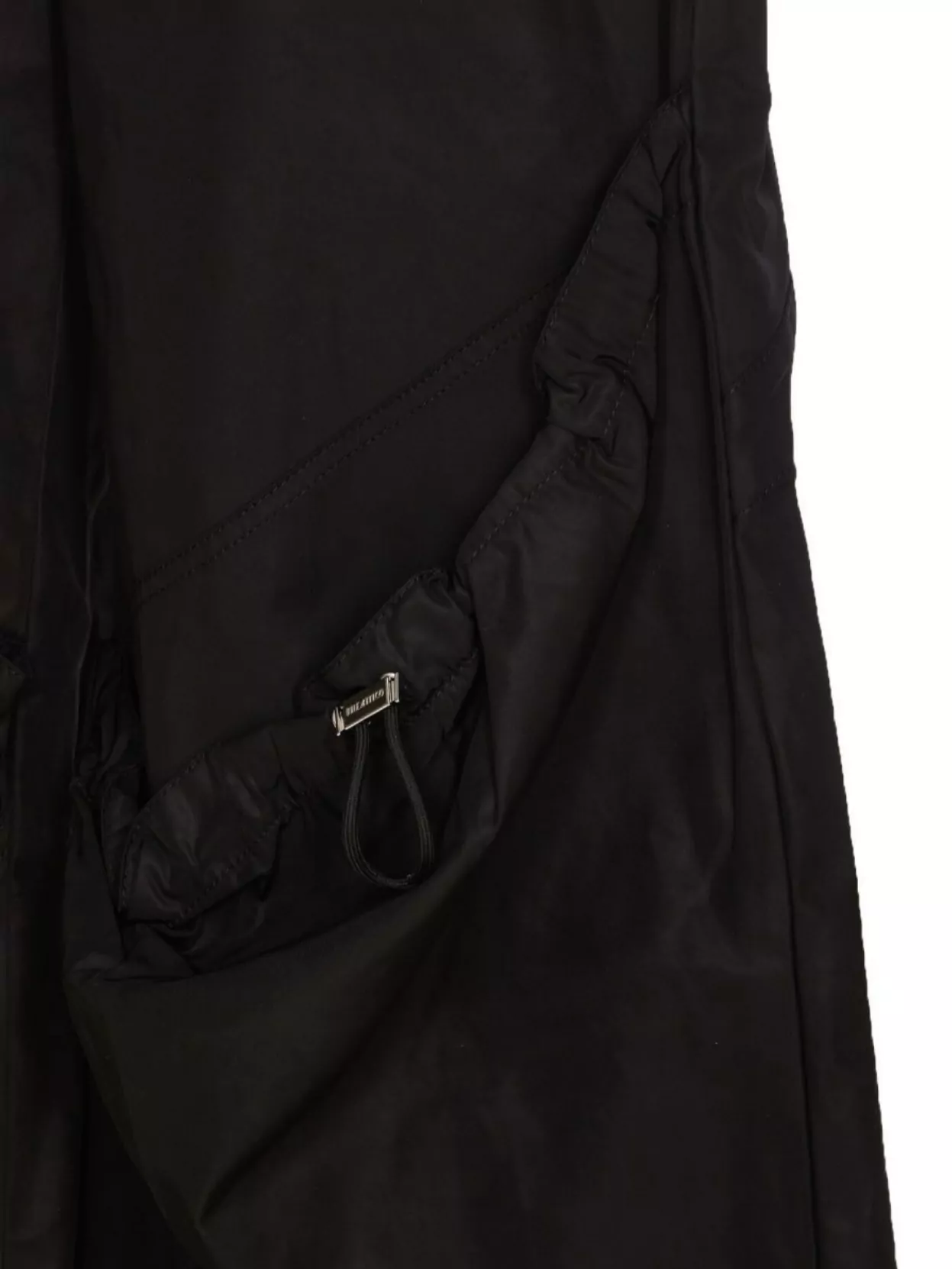 Shop Attico Drawstring Waist Wide Leg Trousers