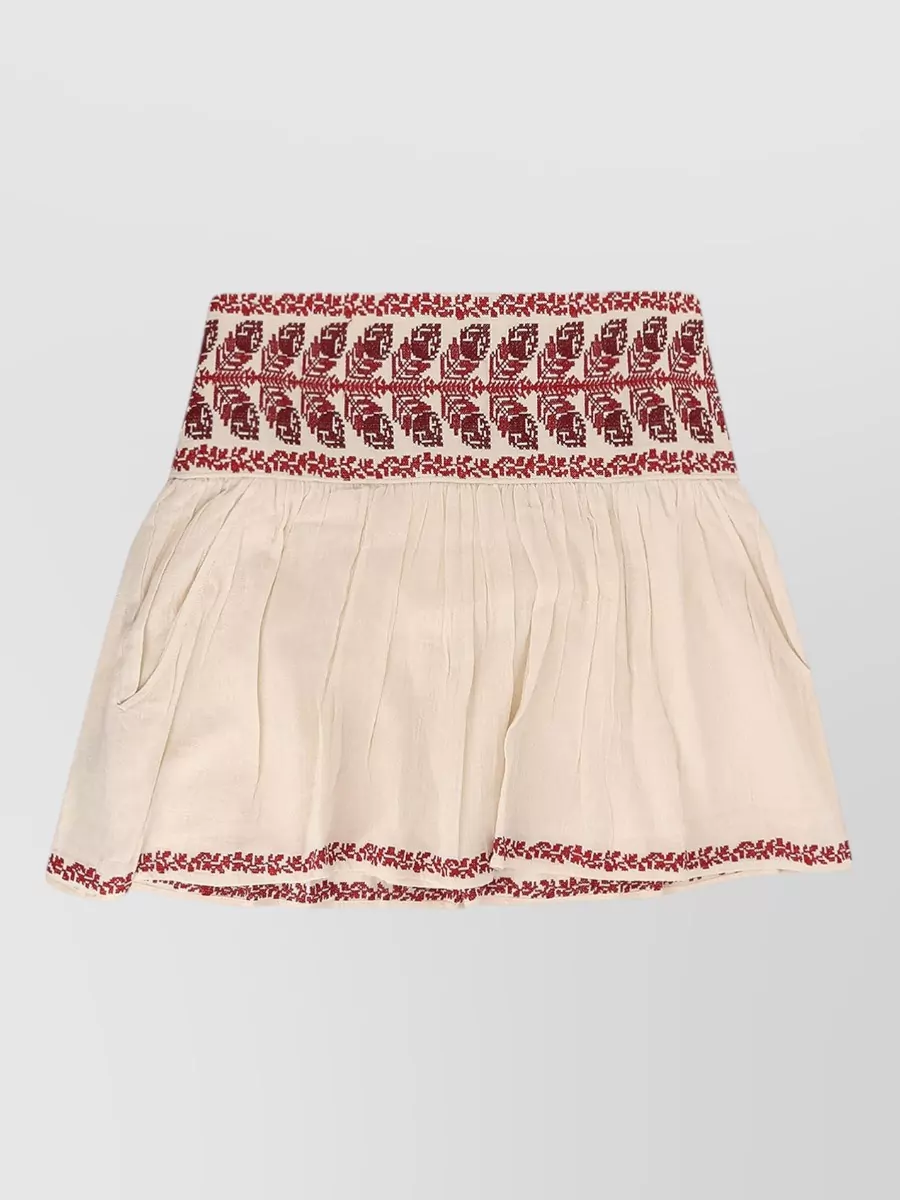 Isabel Marant Etoile cotton pleated mini skirt
