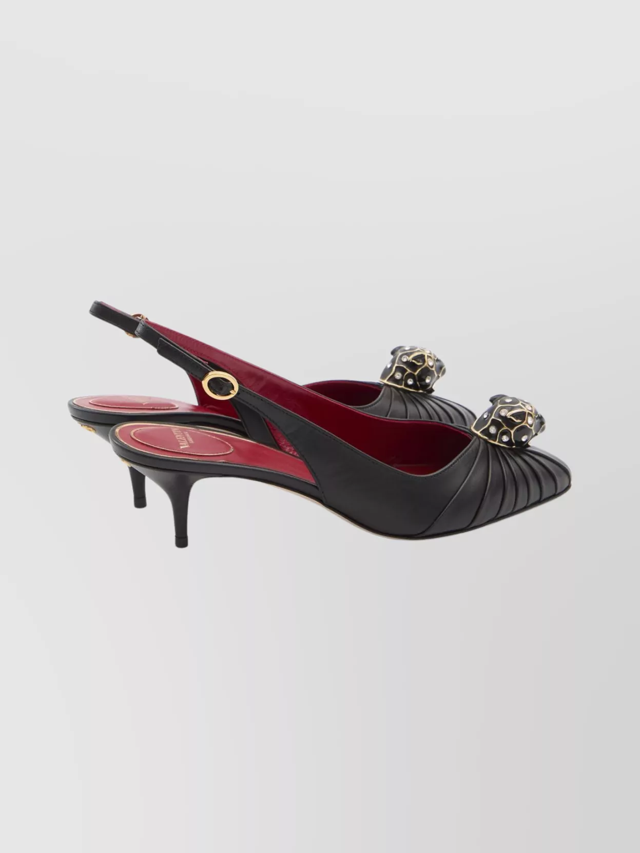 Valentino Garavani Slingback Pumps With Feline Head Detail