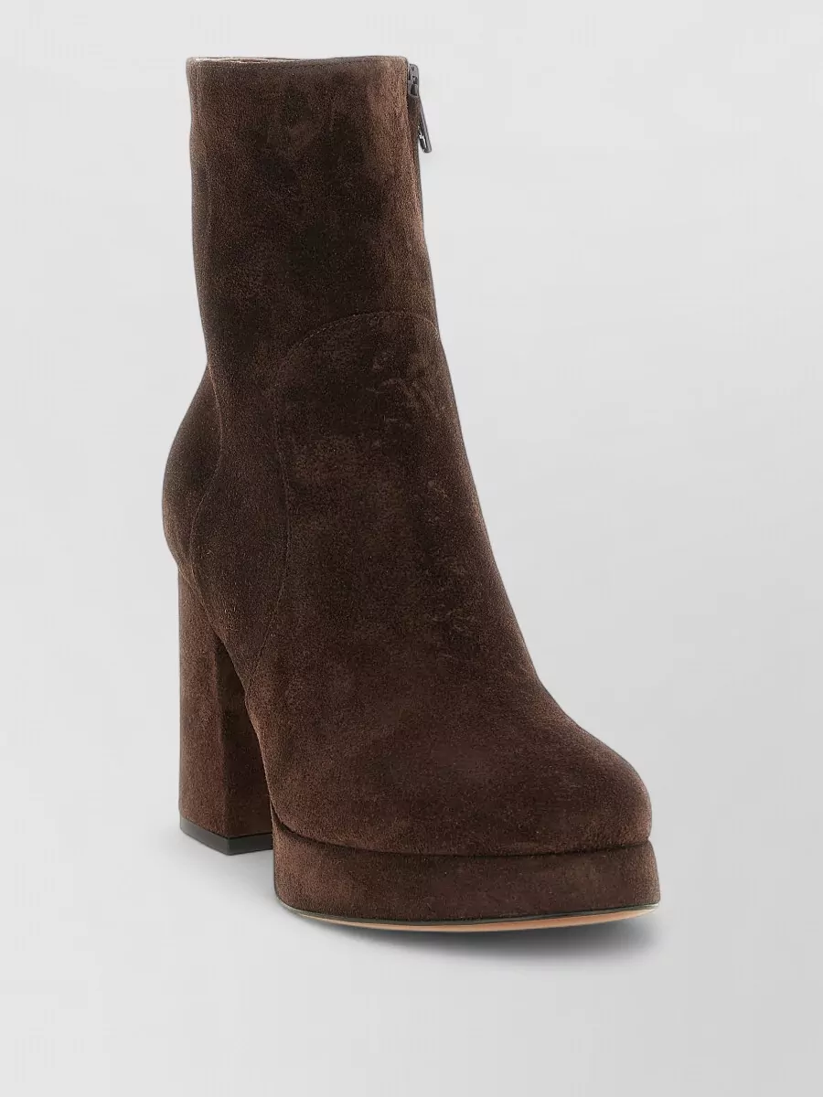 Valentino Garavani leather platform ankle boots